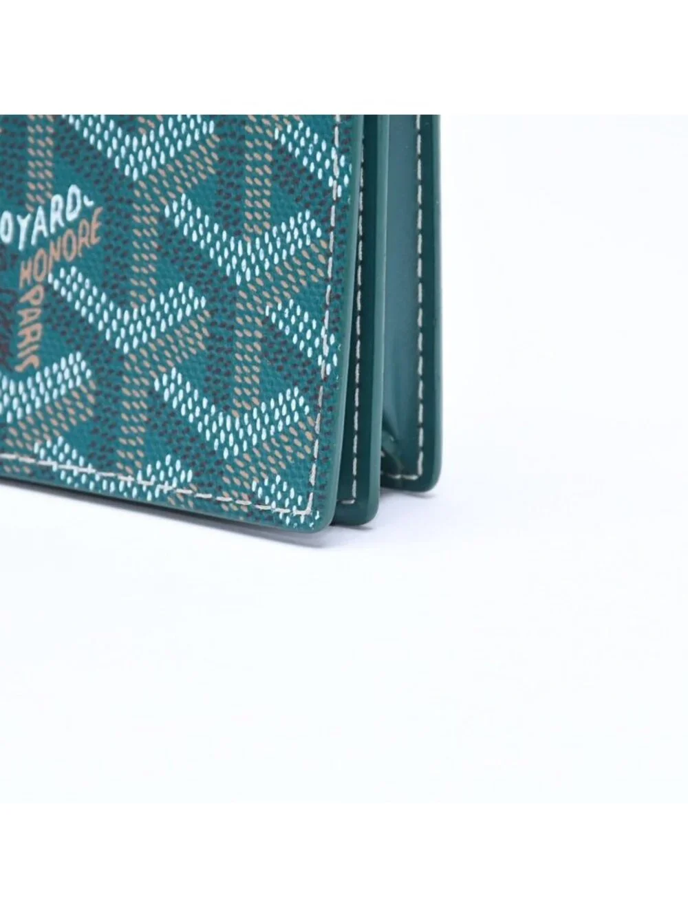 Goyard Malesherbes Card Case Green Vosel Calfskin
